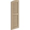 Ekena Millwork Knotty Pine 2 Equal Louver w/Elliptical Top Faux Wood Shutters, 12W x 40H 36 Low Side, PR SHULVL12X40KPPR - alternate 3